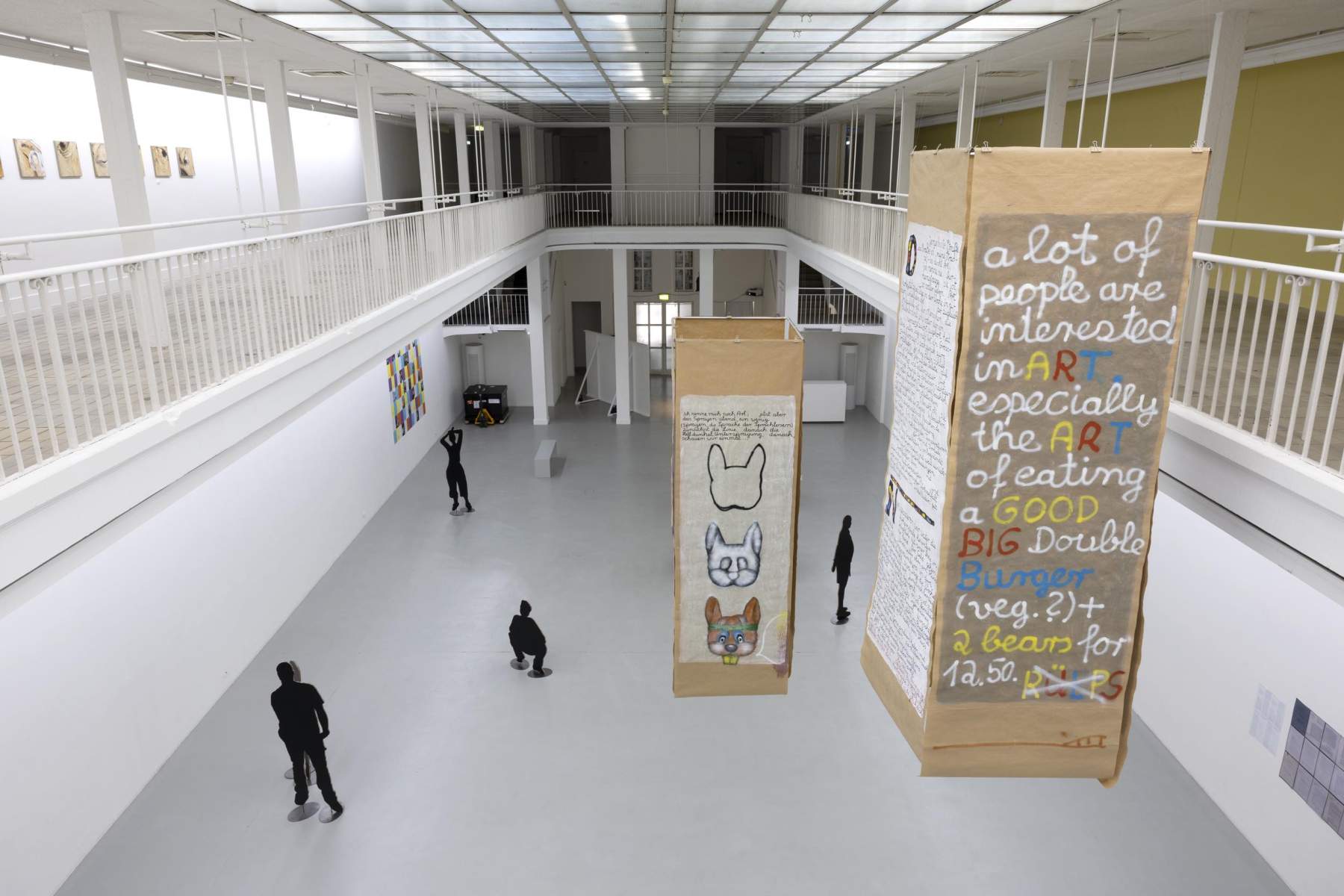 Kirti Ingerfurth, BANNER, 2020–fortlaufend, Installationsansicht Kunstverein
Foto: Gina Folly, © Biennale für Freiburg 2